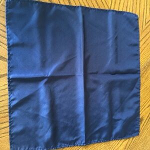 Navy Blue Satin Scarf